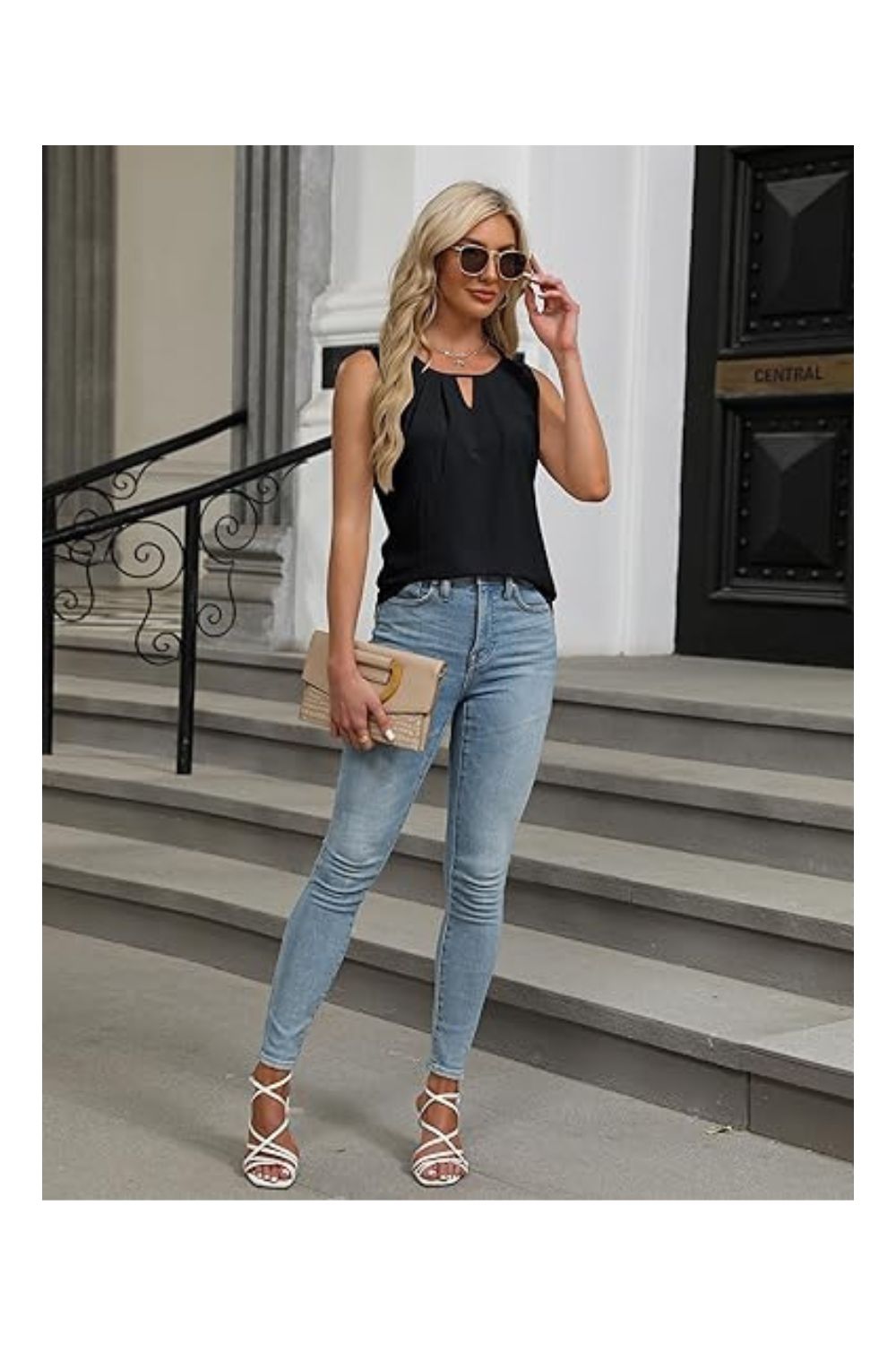 Trendy Women's Sleeveless Business Casual Tank Top