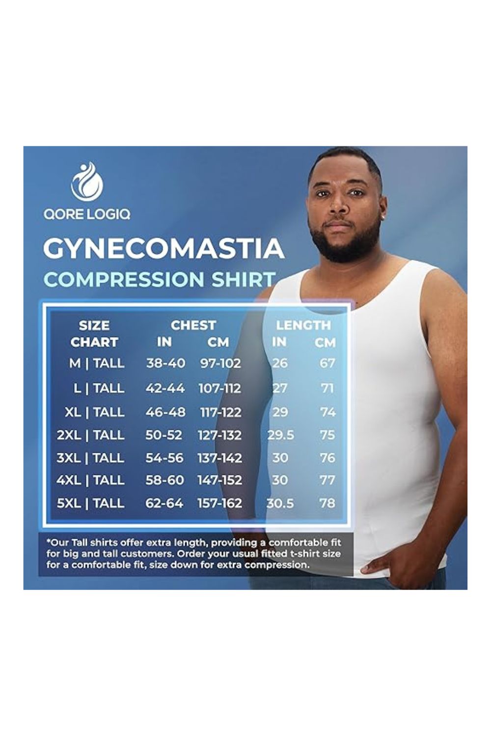 Trendy Men's Gynecomastia Compression Tummy Control Body Shaper