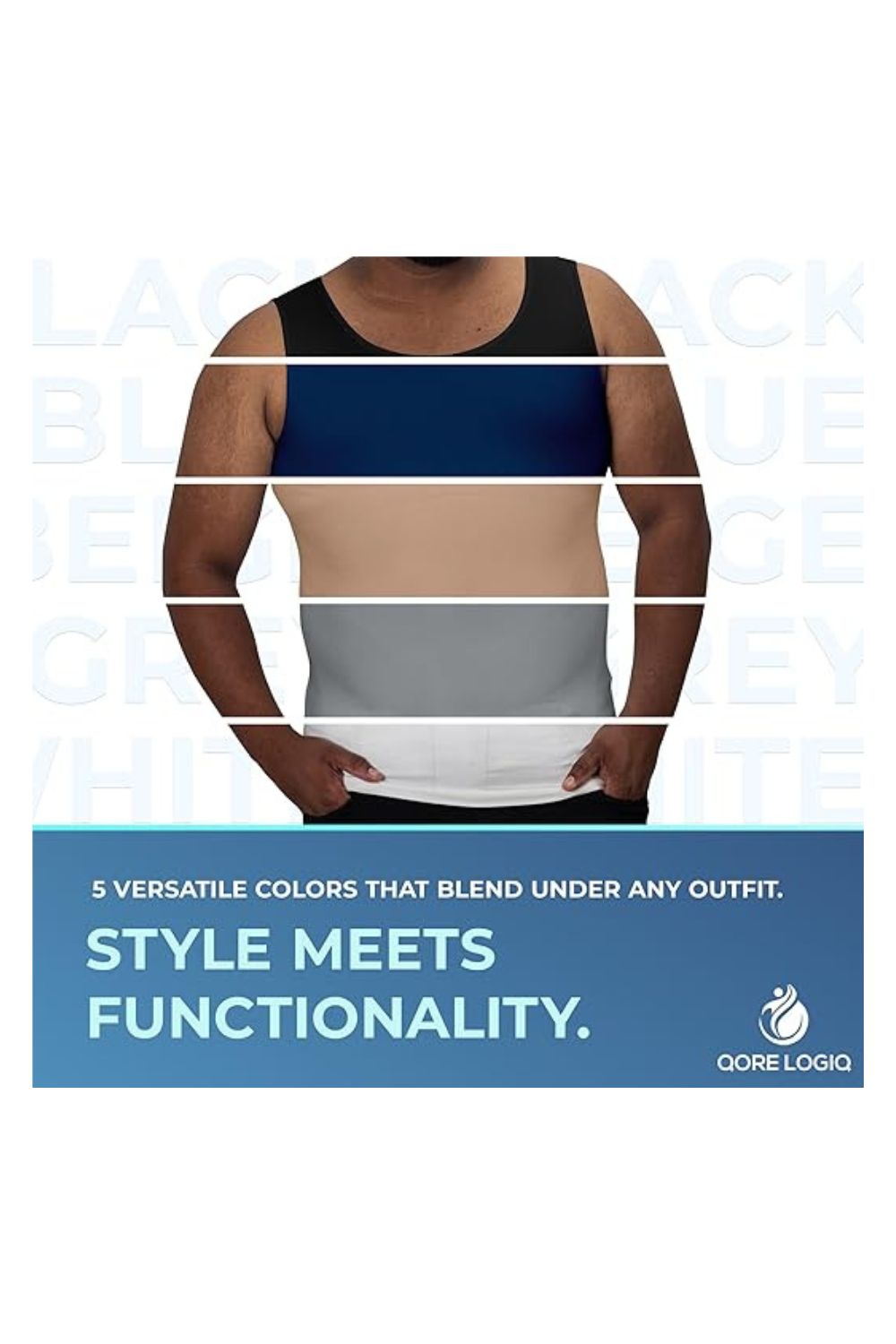 Trendy Men's Gynecomastia Compression Tummy Control Body Shaper