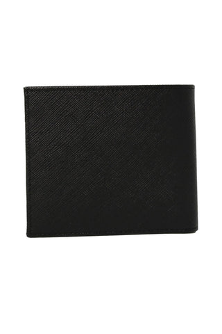 Prada Nero Saffiano Cuir Leather Billfold Wallet