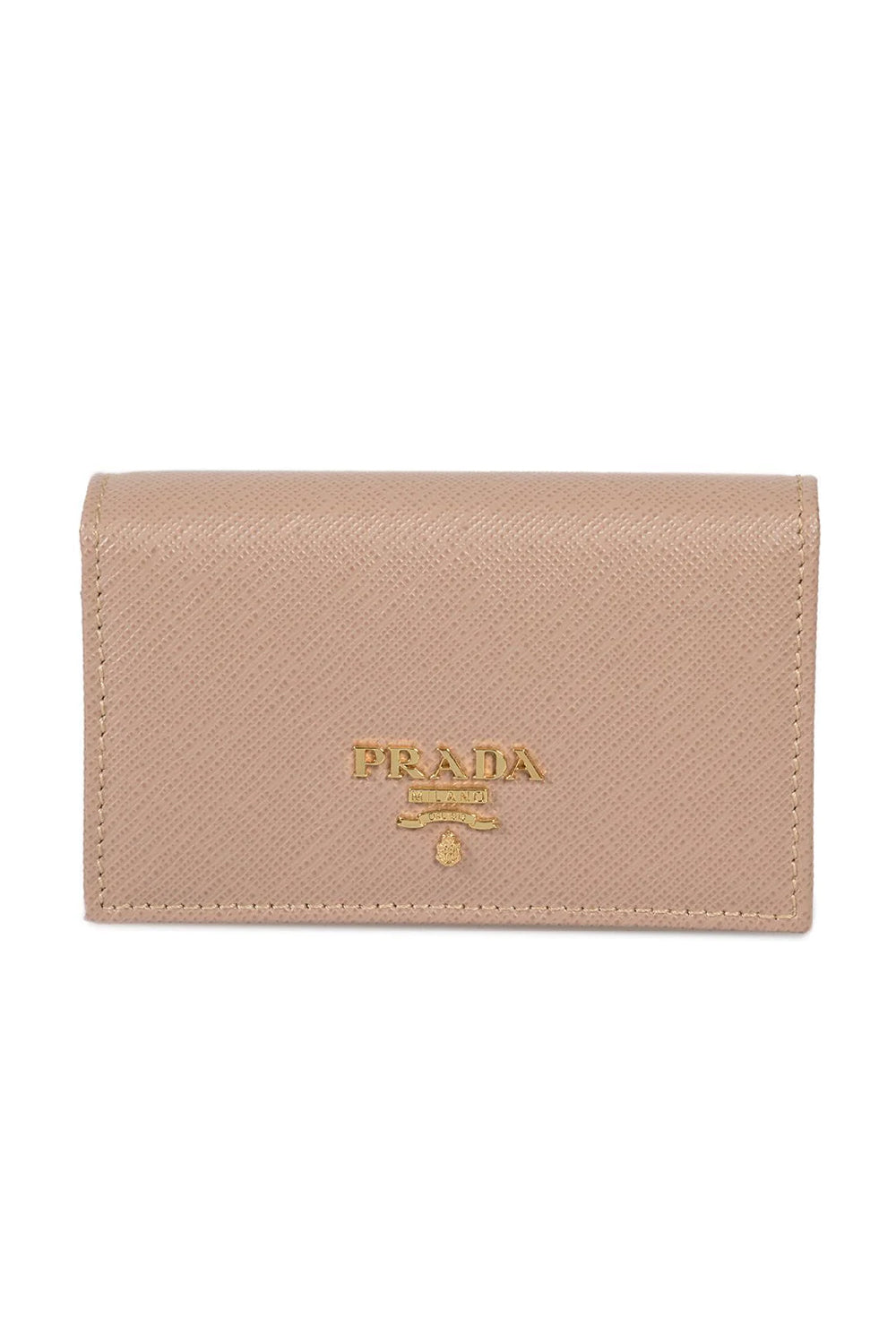 Prada Cammeo Saffiano Leather Credit Card Holder Wallet