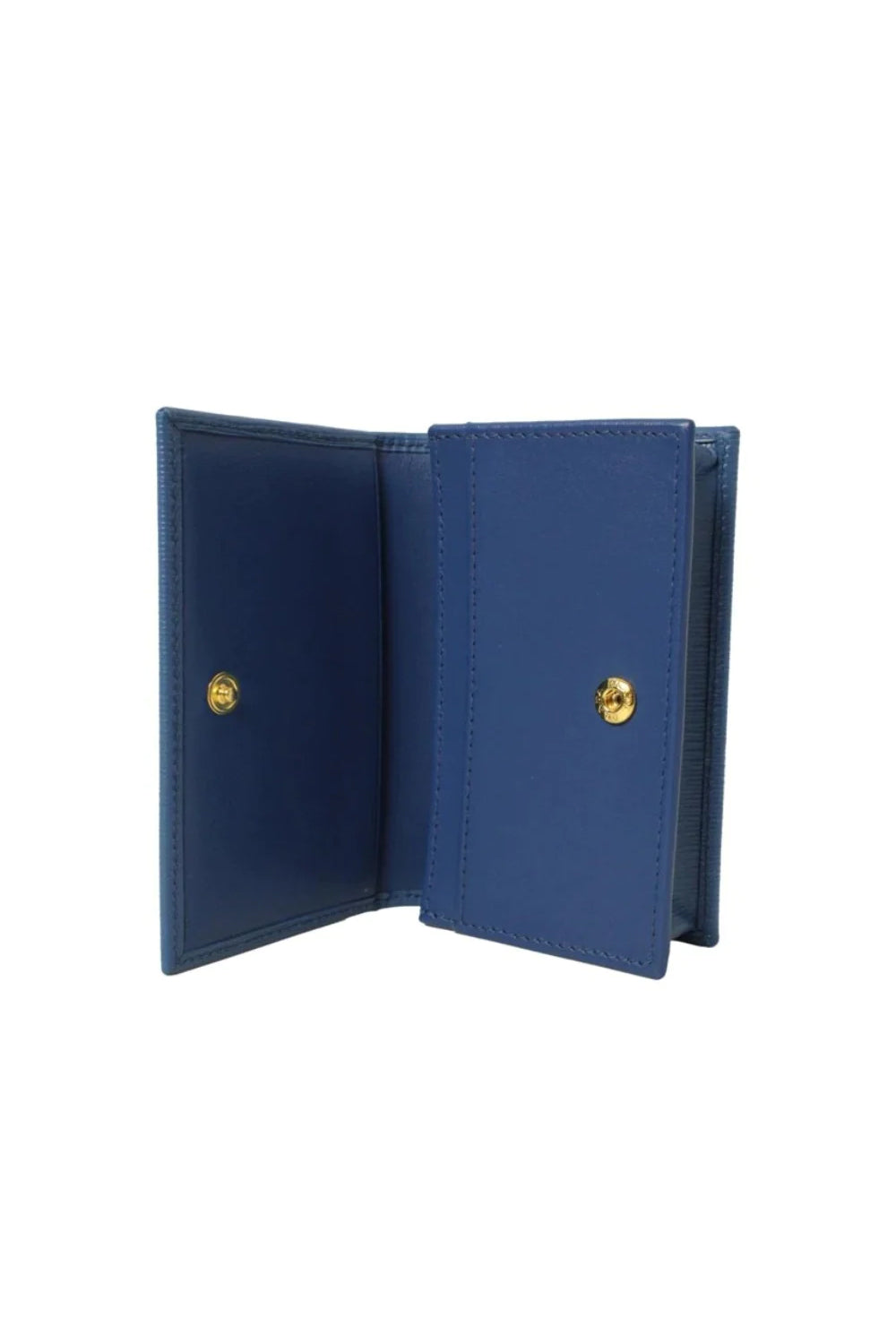 Prada Vitello Leather Triangle Logo Card Case Wallet