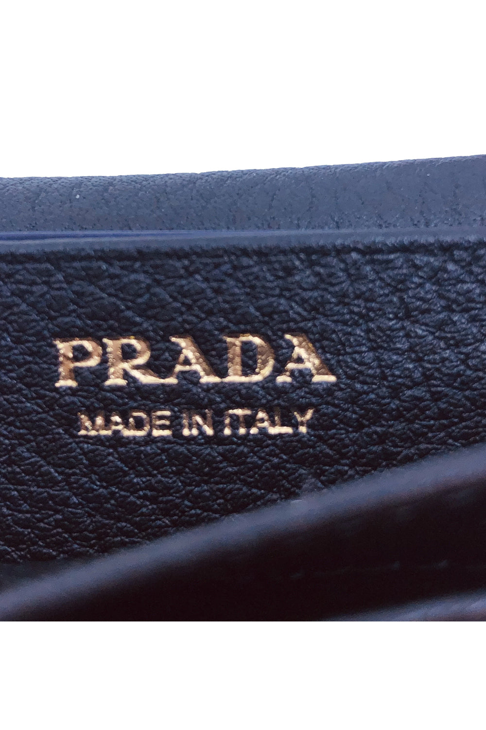 Prada Vitello Grain Soft Calf Credit Card Case Wallet