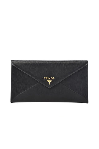 Prada Vitello Move Leather Long Envelope Wallet