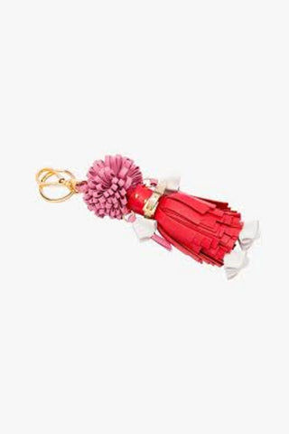 Prada Trick Pelle Lacca Wendy Leather Keychain