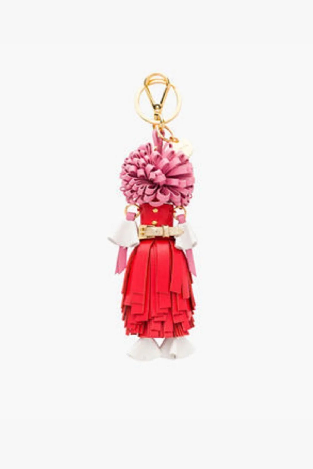 Prada Trick Pelle Lacca Wendy Leather Keychain