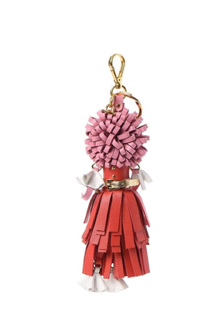 Prada Trick Pelle Lacca Wendy Leather Keychain