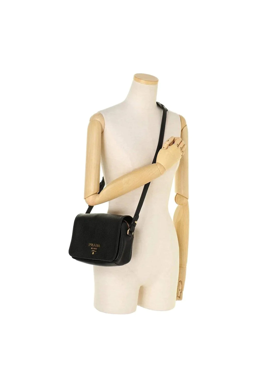 Prada Vitello Phenix Leather Crossbody Bag