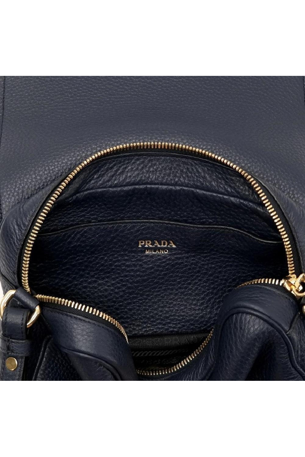 Prada Vitello Phenix Leather Crossbody Bag