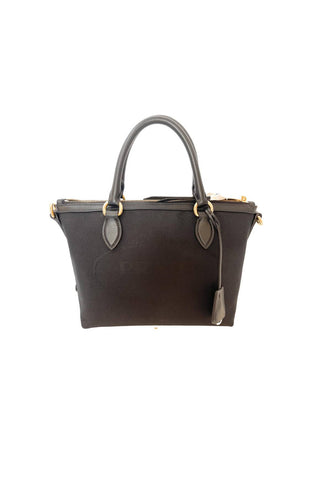 Prada Canvas Jacquard Trim Small Satchel Handnag 