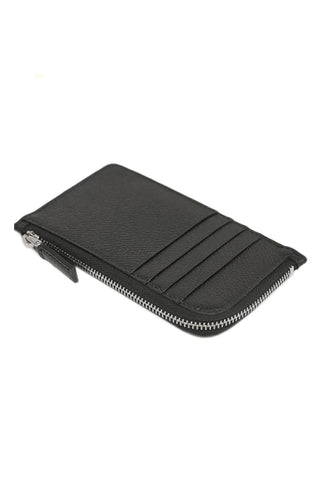 Prada Men's Micro Grain Leather Zipper Wallet 
