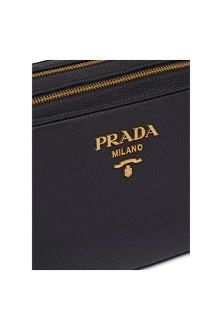 Prada Vitello Phenix Double Zip Crossbody Bag