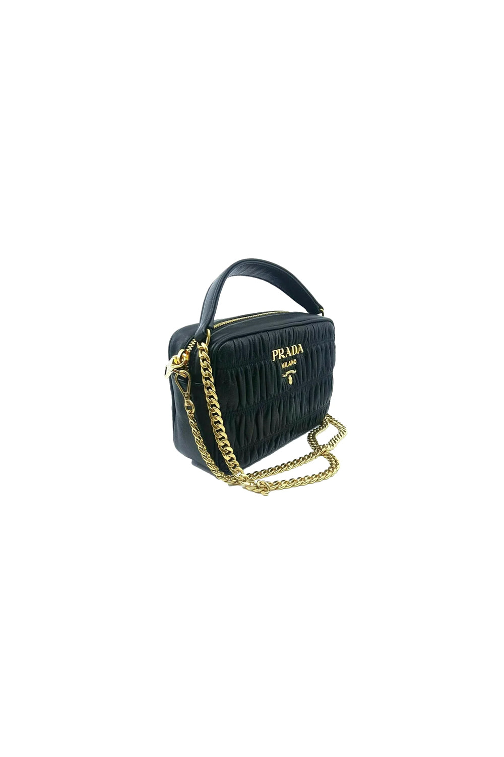 Prada Gaufre Leather Crossbody Bag