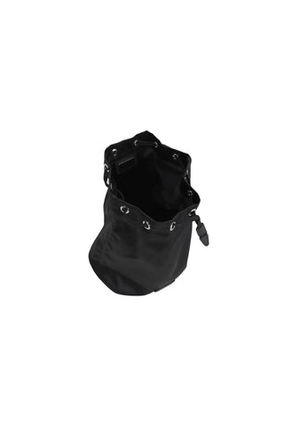 Prada Tessuto Nylon Triangle Logo Bucket Bag