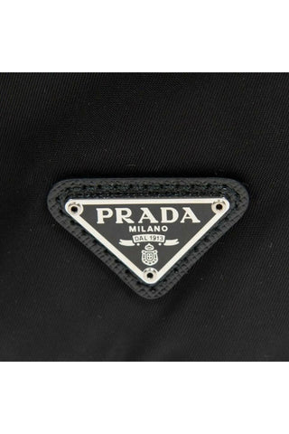 Prada Tessuto Nylon Triangle Logo Bucket Bag