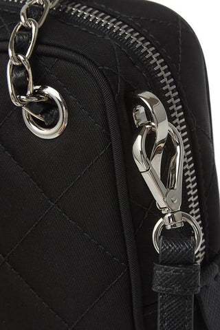 Prada Tessuto Nylon Quilted Logo Crossbody Bag