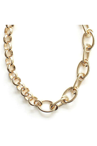 Rhodium Metal 2 Style Necklace