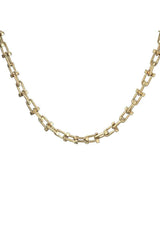Stylish Chain Link Hematite Necklace