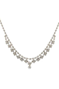 Stylish Rhinestone Design Crystal Necklace