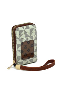 PM Monogram Accordion Card Holder Wallet Wristlet