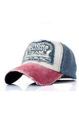 Washed Distressed Cotton Baseball Caps