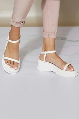 Weeboo Time Is Now Strappy Platform Sandals