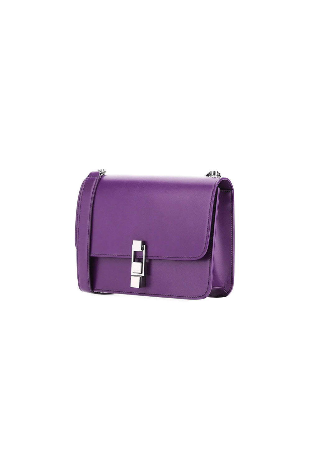 Saint Laurent Carre Royal Ultra Soft Calf Leather Bag - Purple