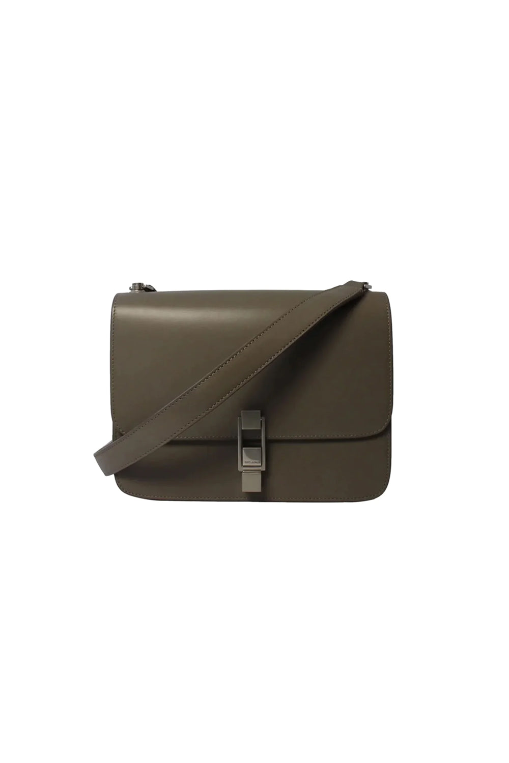 Saint Laurent Carre Taupe Ultra Soft Calf Leather Shoulder Bag