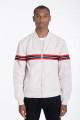 Luxury Woven Taped Bomber Jacket
