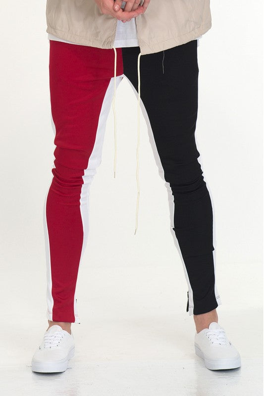 Two Tone Color Block Track Pant & Jogger