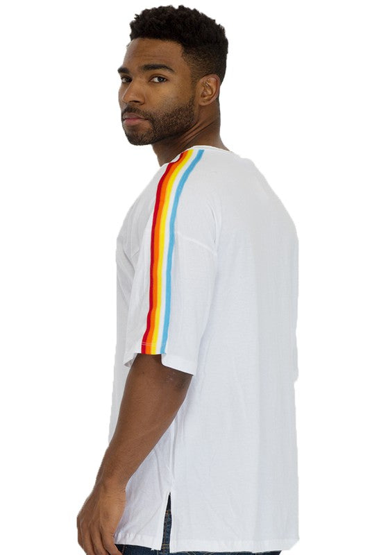 Rainbow Tape Short Sleeve for Men