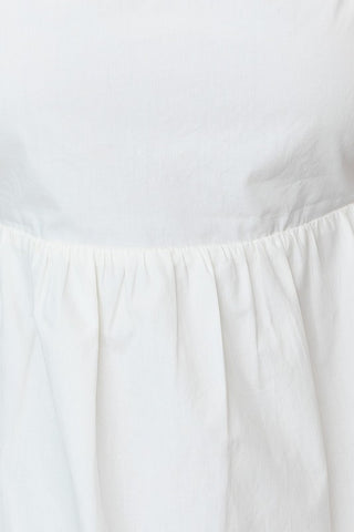 Short Sleeve Back Tie Detail Babydoll Dress
