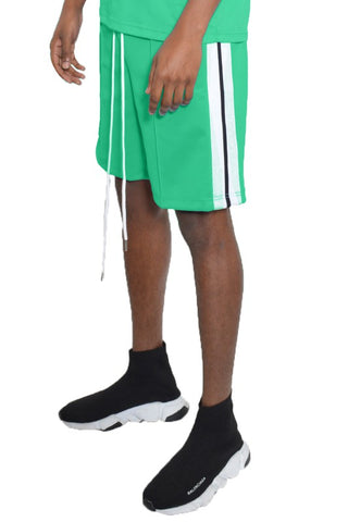 Short Sleeve Striped Tape for Men