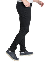 Knee Rip Rip Slim Taper Denim Jeans