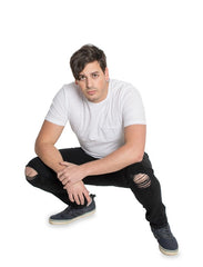 Knee Rip Rip Slim Taper Denim Jeans