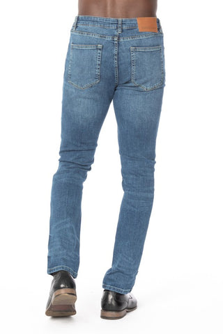 Distressed Rip Slim Taper Denim Jeans For Men