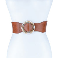 Round Rhinestone Belt