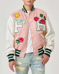 Unisex Spring Varsity Jacket - Pink