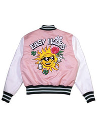 Unisex Spring Varsity Jacket - Pink