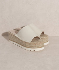 Oasis Society Ivy Espadrille Platform Slide