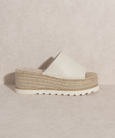 Oasis Society Ivy Espadrille Platform Slide