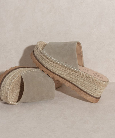 Oasis Society Ivy Espadrille Platform Slide