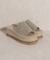 Oasis Society Ivy Espadrille Platform Slide