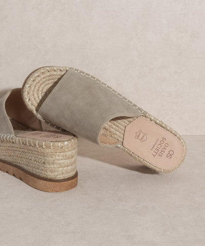 Oasis Society Ivy Espadrille Platform Slide