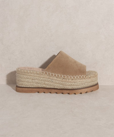 Oasis Society Ivy Espadrille Platform Slide