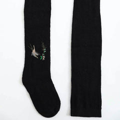 Hummingbird Wool Knee High Socks