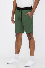 WeRaw Cut Sweat Shorts For Men - Black