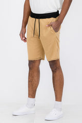WeRaw Cut Sweat Shorts For Men - Black