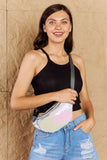Fame Festival Baby Sequin Front Single Zipper Fanny Pack