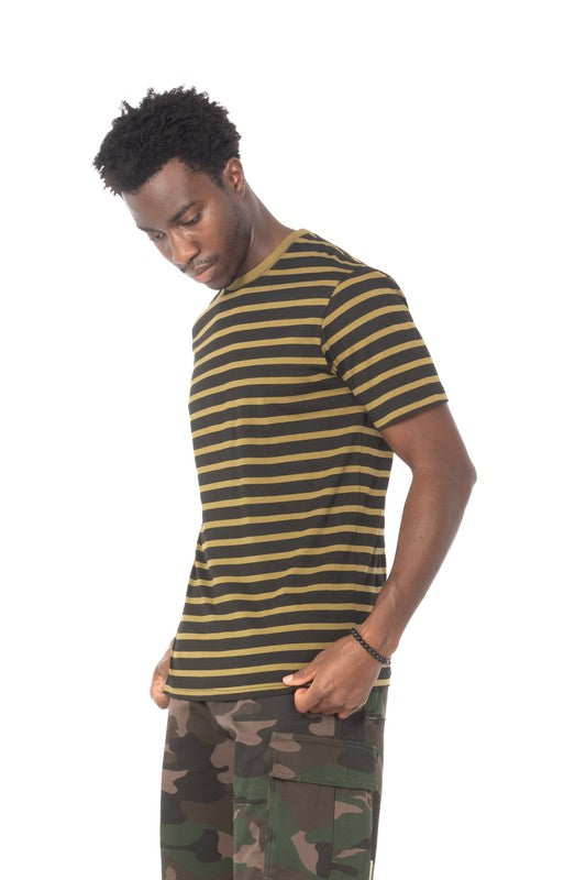 Stripe Olive T-shirt for Men